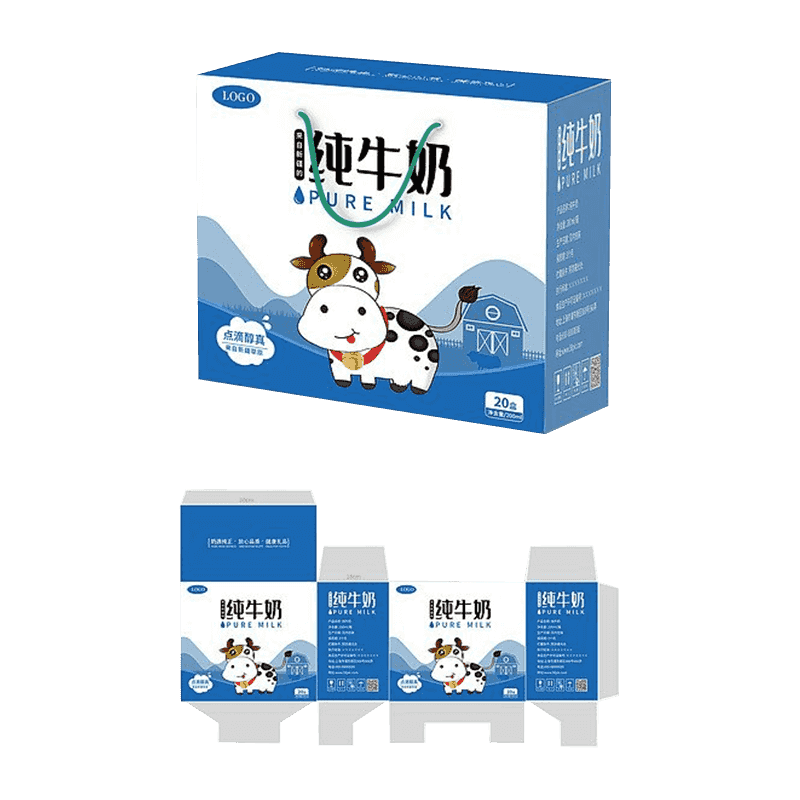 Oluklu Süt Paketleme Kutuları