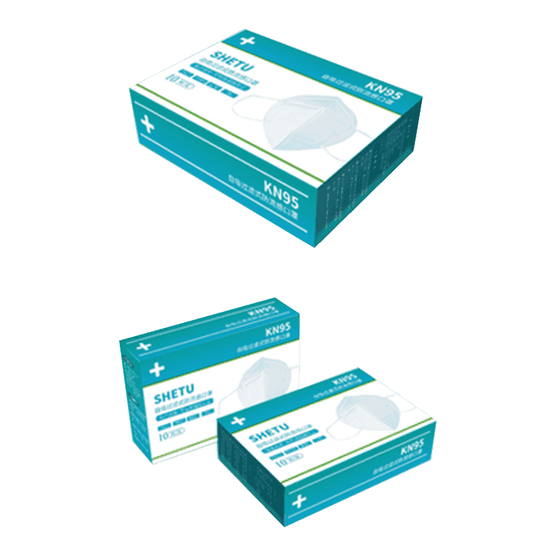 Oluklu Tek Kullanımlık Maske Ambalaj Kutuları