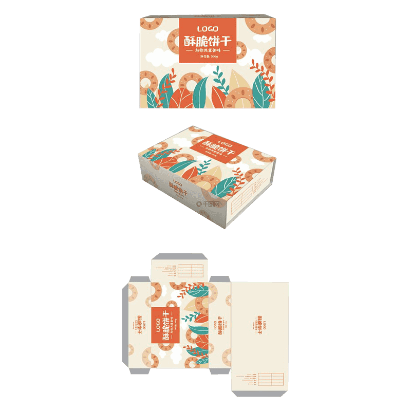 Oluklu Bisküvi Ambalaj Kutuları