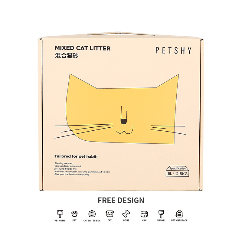 Oluklu Kedi Kumu Ambalaj Kutuları