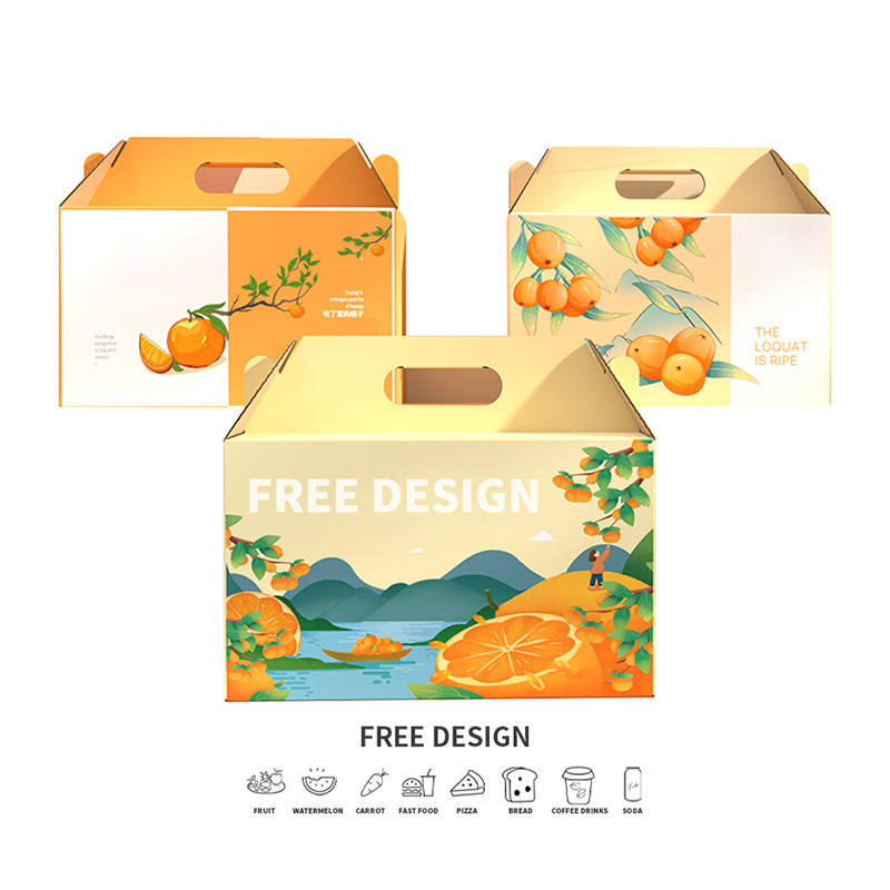 Oluklu Turuncu Ambalaj Kutuları