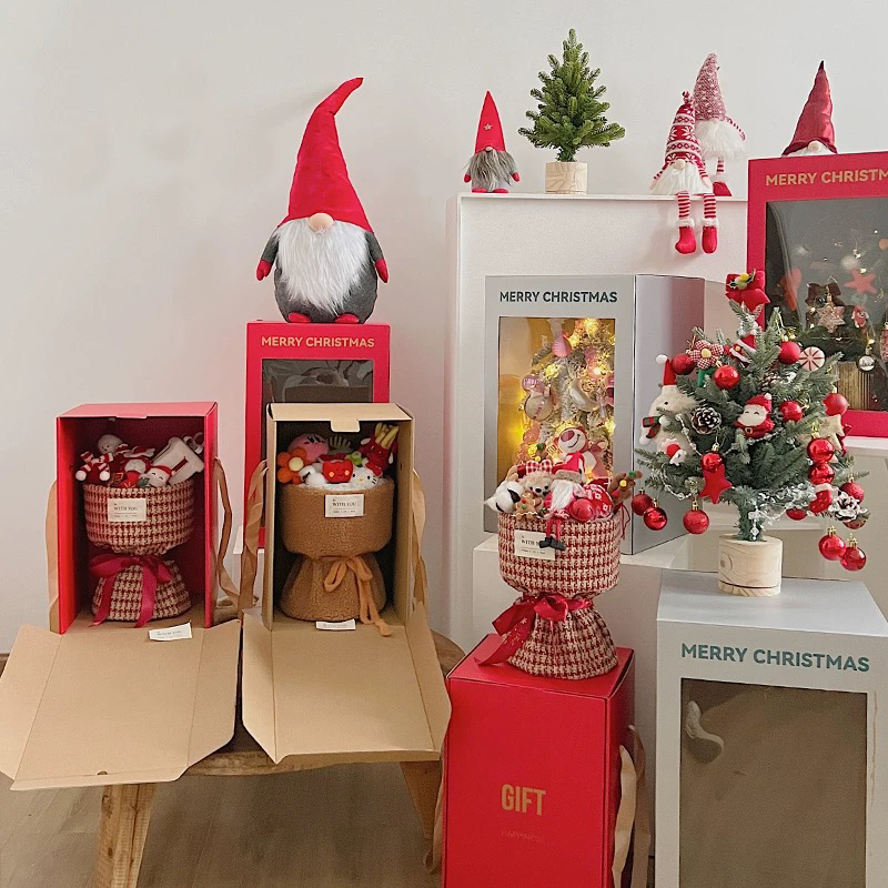 Festival Temalı Şeffaf Çiçek Hediye Kutuları